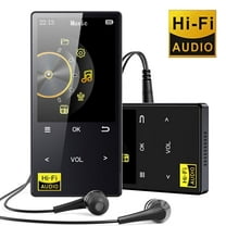 32GB MP3 Player with Bluetooth 5.4,Portable Lossless HiFi Sound Music Player with HD Speaker,Digital Audio Player,E-Book/Recorder/FM Radio,Touch Buttons,Support up to 128GB for Running,Walking