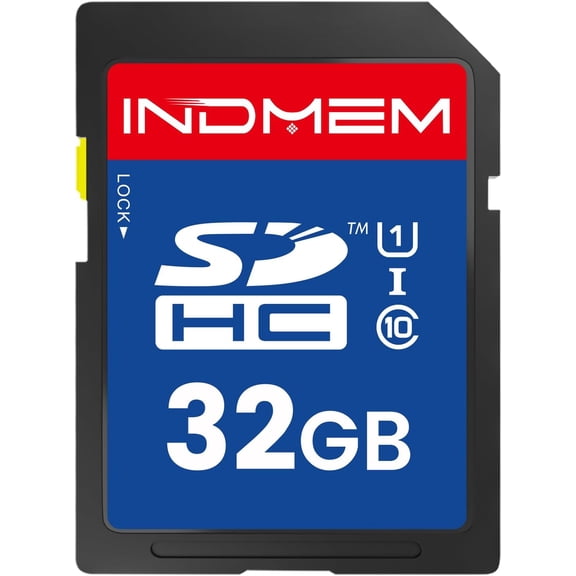 32GB SD Card, C10 SDHC UHS-I Memory Cards U1 Class 10 High-Speed Full 4K HD Video Compatible with Digital Point-and-Shoot Cameras, HD Camcorders, DSLR and PC