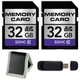 thumbnail image 1 of 32GB SDHC Class 10 Memory Card + SD Card USB Reader + Memory Card Wallet Bundle (2-Pack), 1 of 3