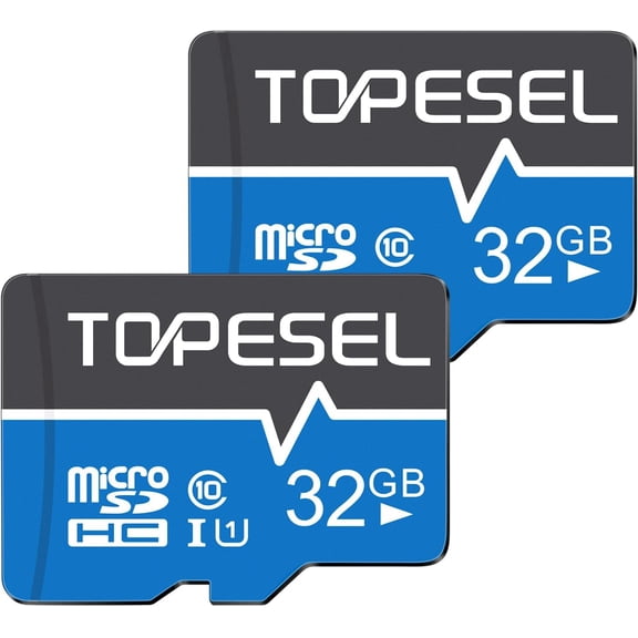 32GB(The Actual Usable Capacity is 28.8GB) Micro SD Card 2 Pack Memory Cards MicroSDHC UHS-I TF Card Class 10(32GB 2Pack)