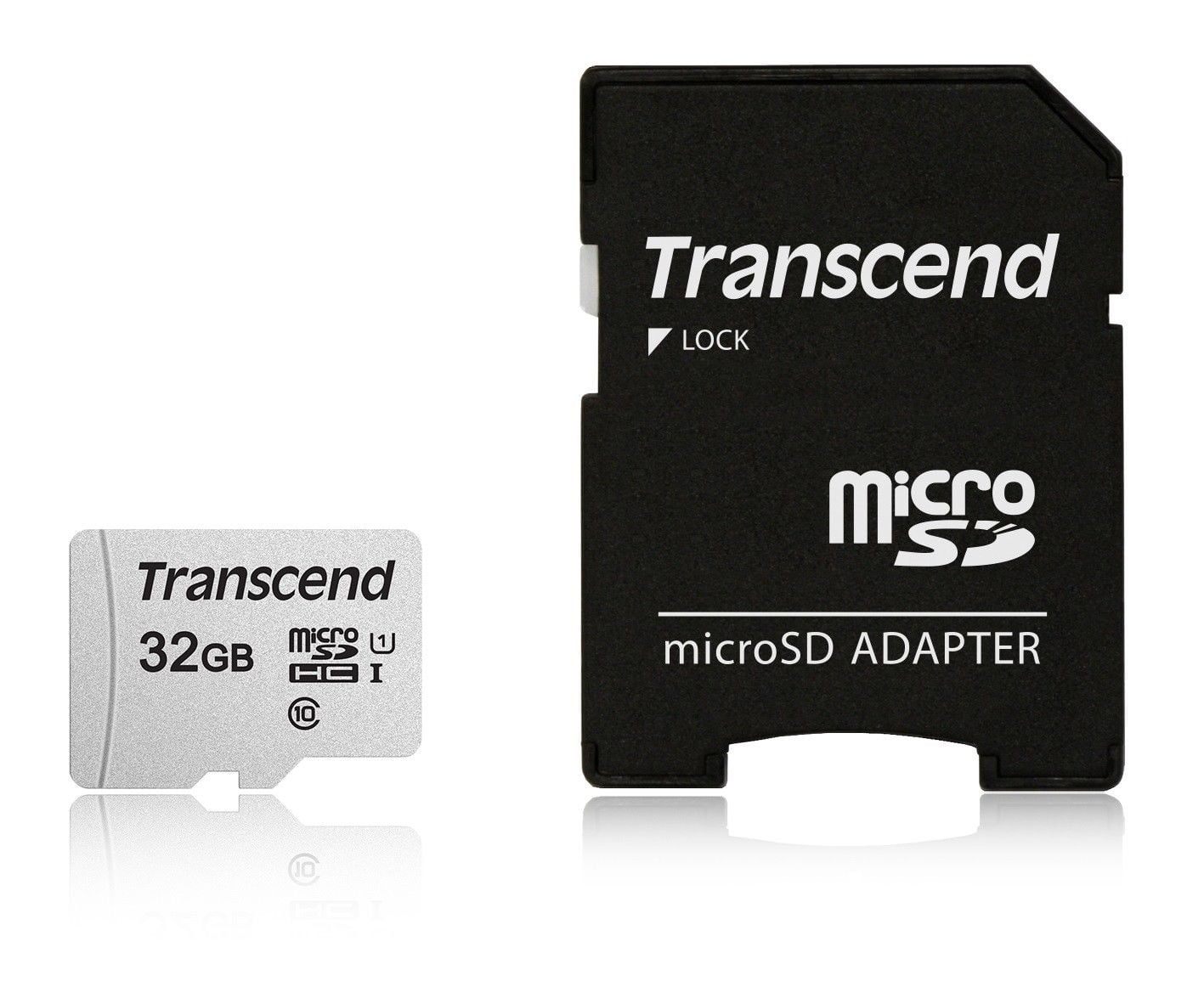 32GB Transcend 300S microSDHC UHS-I CL10 Memory Card with SD Adapter 95MB/sec