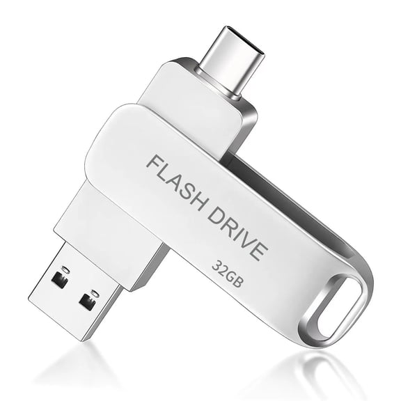 32GB USB Flash Drive Dual USB-C & USB-A Thumb Drive for Mobile, Tablet, PC & Mac-MAOLAI