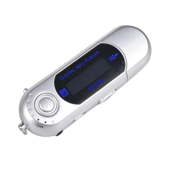 32GB USB MP3 Player - Replaceable Battery, USB Direct Plug-in, FM +Recorder, Supports MP3/WAV, for Outdoor/Travel, Compact Portable Design