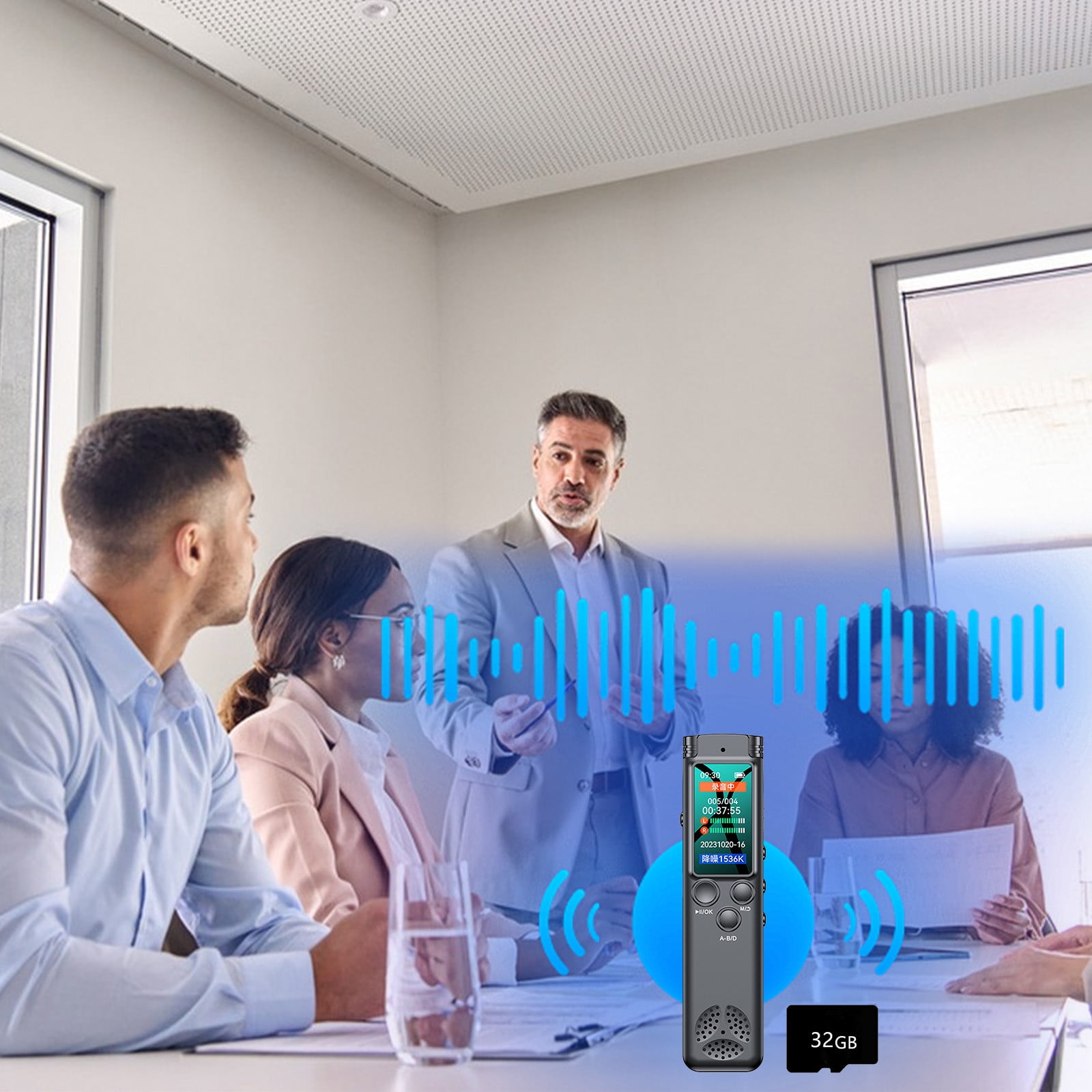 32GB Voice Controlled Clear Screen Intelligent Noise Reduction Builtin