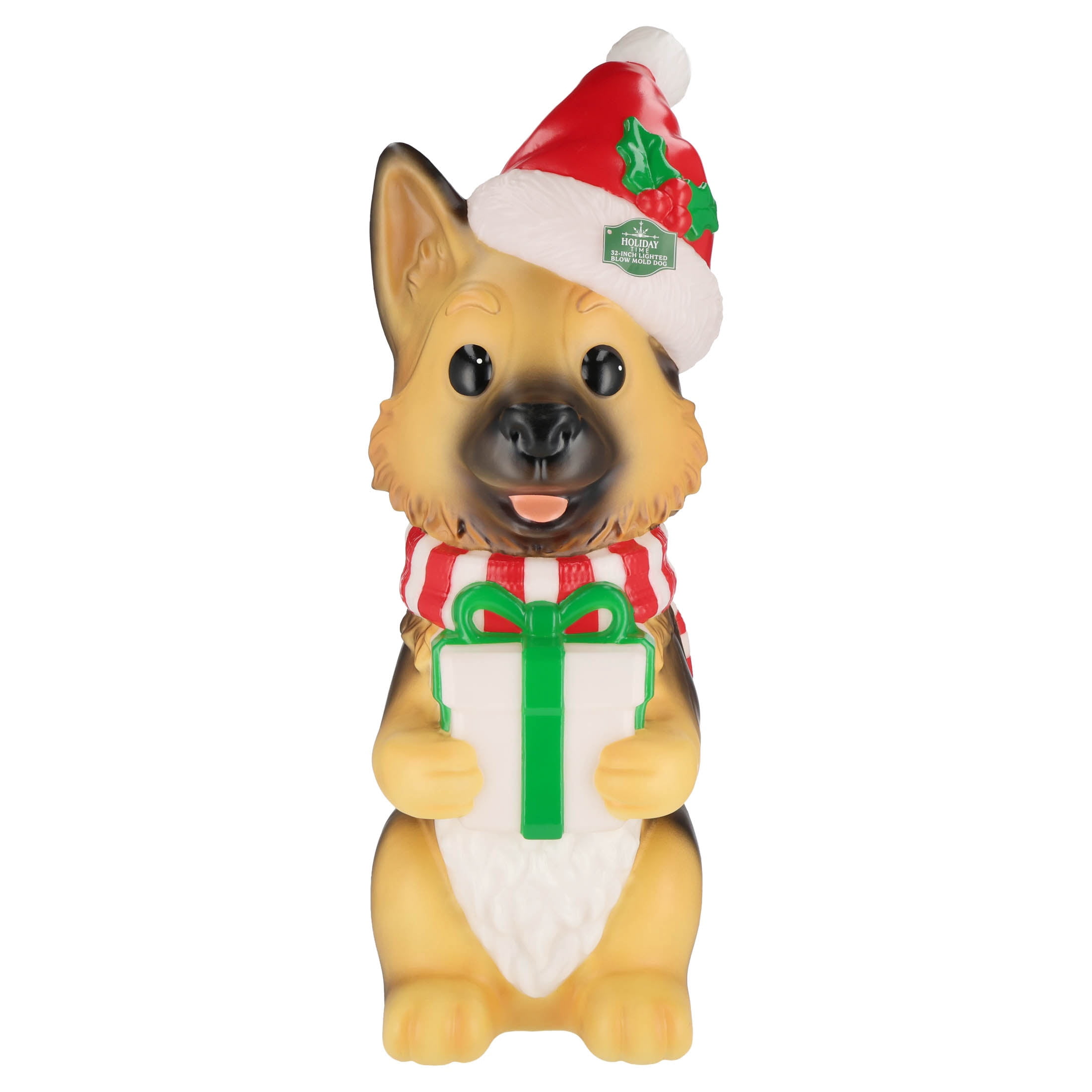 Lighted Blow Mold Dog Indoor/Outdoor Christmas Decoration, Multicolor, 32", by Holiday Time