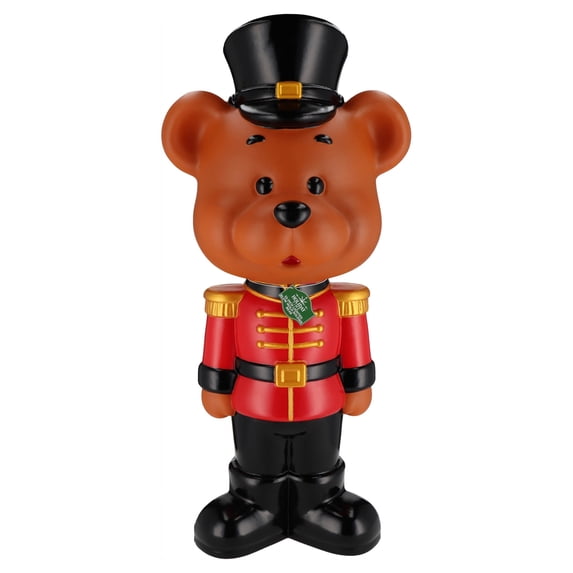 Lighted Blow Mold Bear Soldier Indoor/Outdoor Christmas Decoration, Multicolor, 32", by Holiday Time