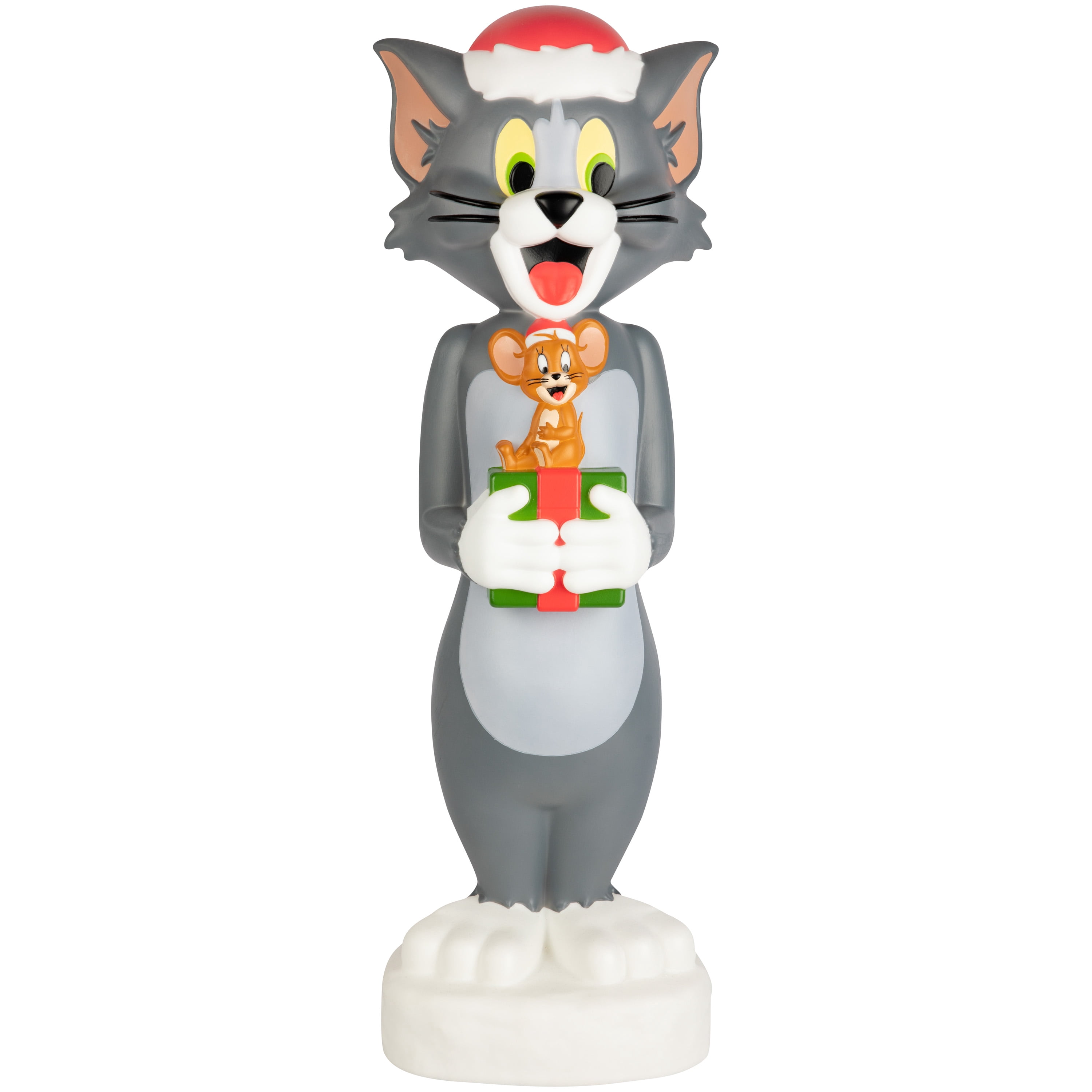 Tom and Jerry Christmas Lighted Blow Mold Outdoor Decor 32-Inch
