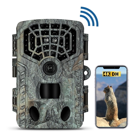 32MP 4K WiFi Trail Camera with Night Vision Waterproof Design