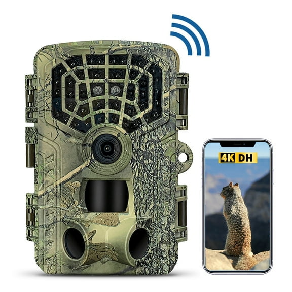 32MP 4K WiFi Trail Camera with Night Vision Waterproof Design