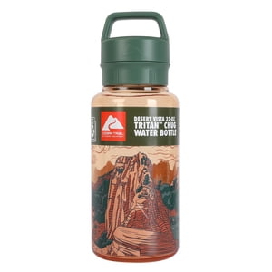 Botella de agua de plástico Tritan de 32 oz con tapa de chorro, color Desert Vista