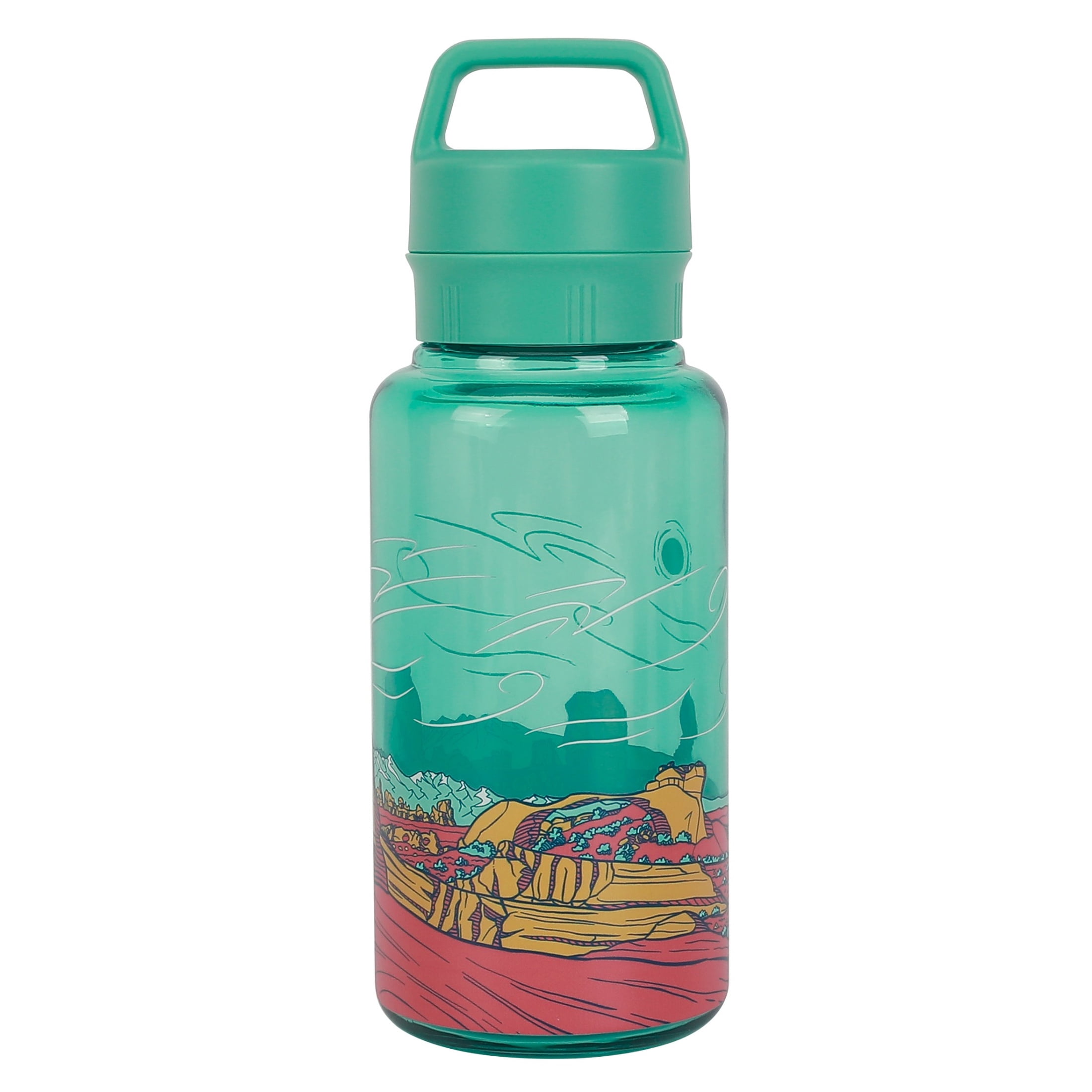 Ozark Trail 32 oz BPA-Free Tritan Chug Water Bottle, Sandstone Sky