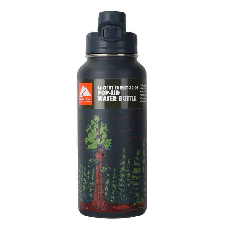 Ozark Trail 32 oz Chug Tritan Water Bottle, Ancient Forest, BPA