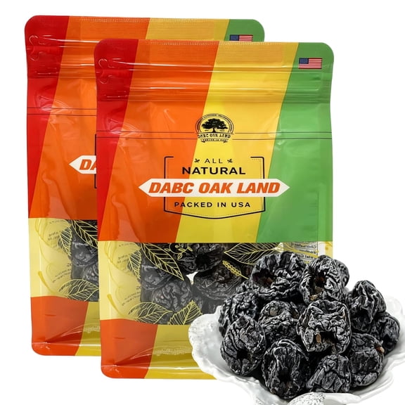 32OZ Seedless Plums Snack Ebony Plum Sweet Tangy Dried Plums with Soft Chewy
