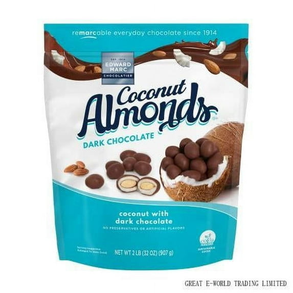 32Oz Coconut Almonds With Dark Chocolate (2-Pack)