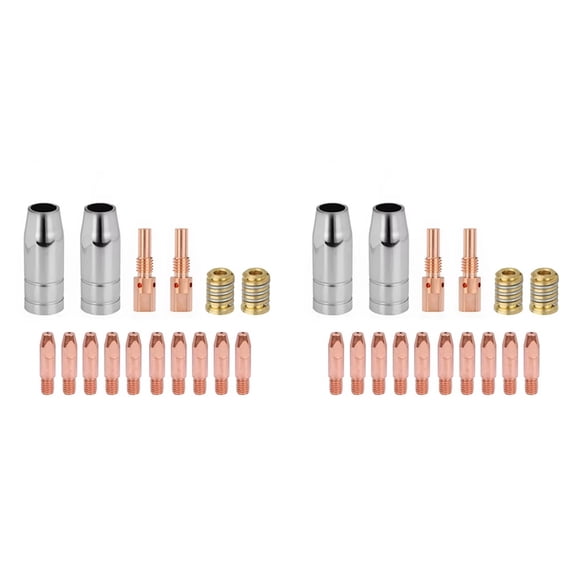 32PCS 25AK Welding Torch Accessories Consumables 0.8mm MIG Torch Gas Nozzle Tip Holder of 25AK MIG/