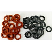 32PCS 3/4" Garden Hose Washers – Thick Rubber Seals for Faucet & Hose Connections