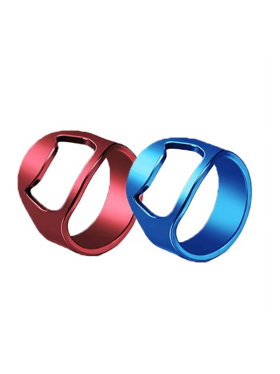 Stainless Steel Bartender Ring Bottle Opener - 32-Pack in OPP Bag, Ring Opener for Bartenders