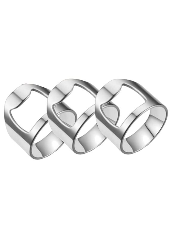 32PCS Bartender Ring Bartender Ring Bottle Opener Stainless Steel Ring Bottle Opener Ring Bottle Opener for Bartenders,C