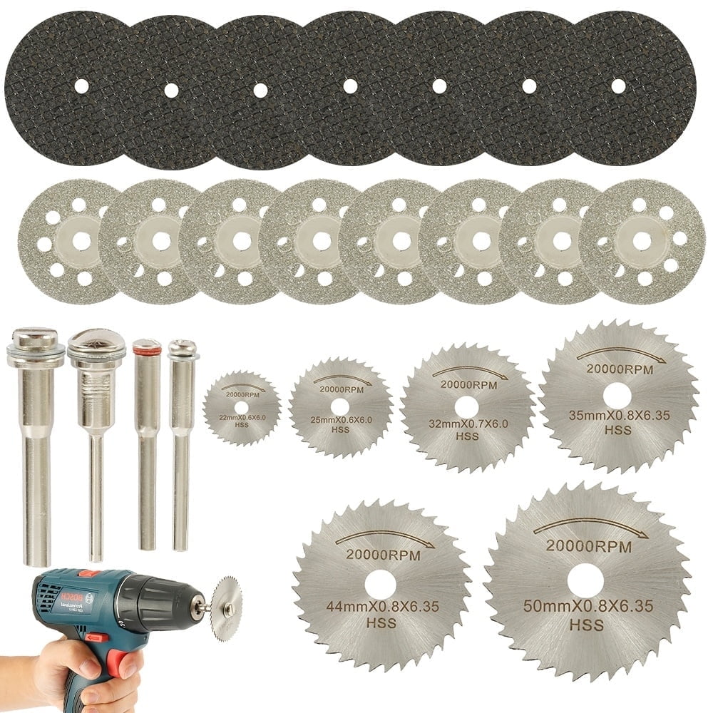 32PCS Diamond Cutting Wheels Kit for Dremel Rotary Tool Die Grinder Metal Cut Off Disc