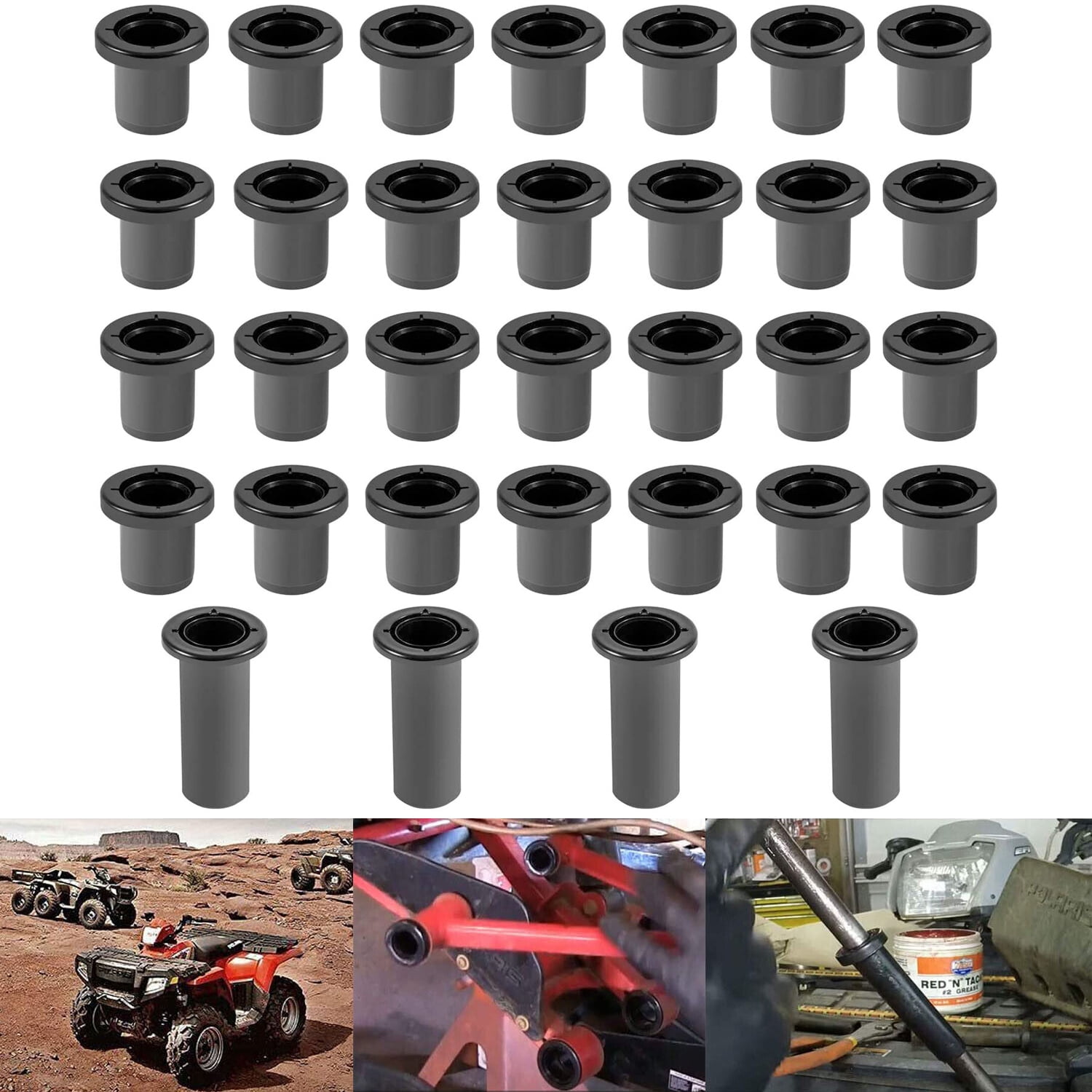 Rear Lower Control A-Arm Bushings For Polaris Sportsman 500 HO 4X4 1996-13 - Foto 7