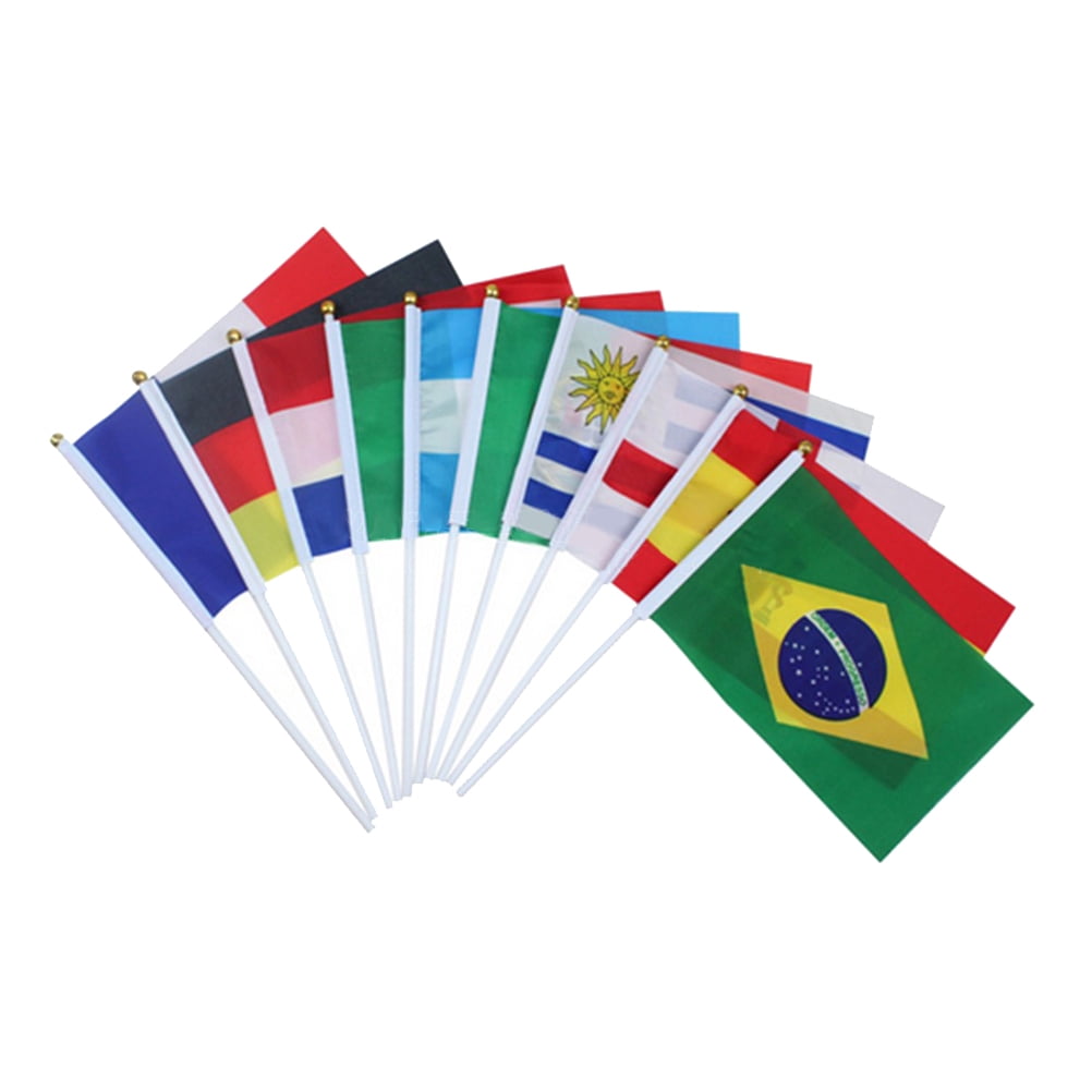 50 Countries International Stick Flags – Hand-Held Mini World Flags For Parades, Olympics & Celebrations - View #3
