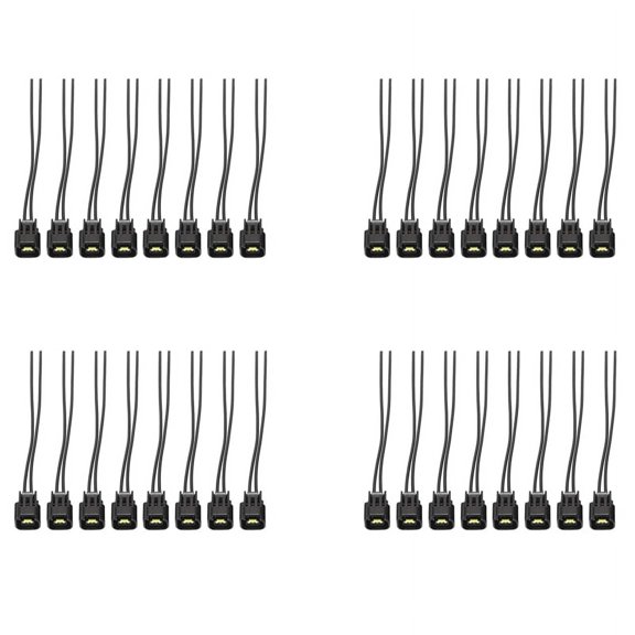 32PCS Ignition Coil Connector Plug Harness for Part Number:DJ7022Y-2.3-21 E150,32 * Ignition Coil Harness,black