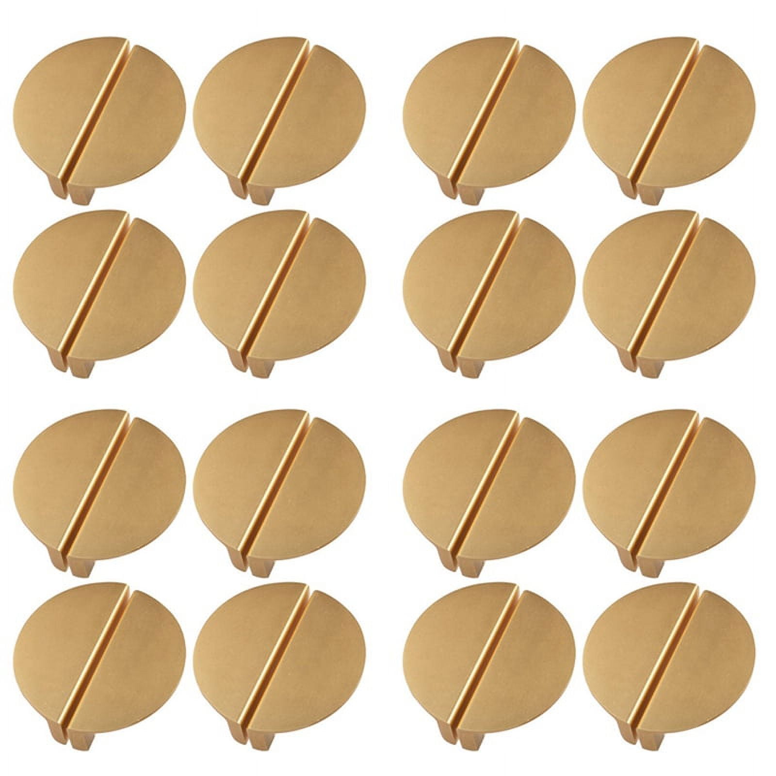 32Pack Champagne Gold Drawer Pulls,2.5 Inch Half Moon Drawer