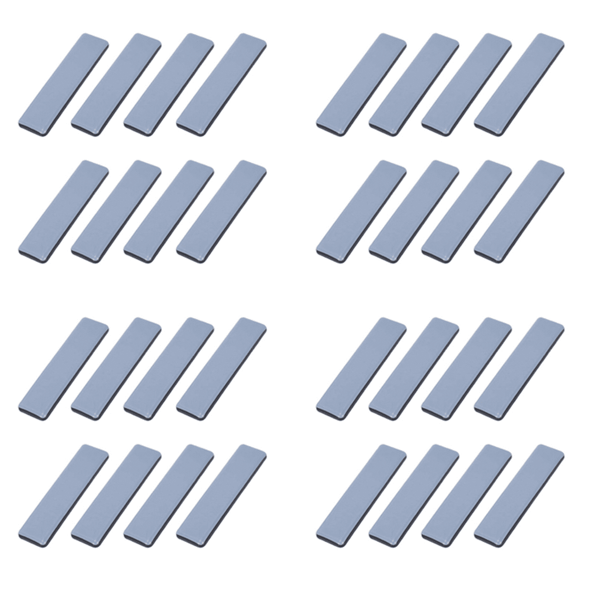 32Pc Furniture Glides Furniture Sliders 25 x 100mm Self Adhesive Furniture Moving Sliders for Floor Protector