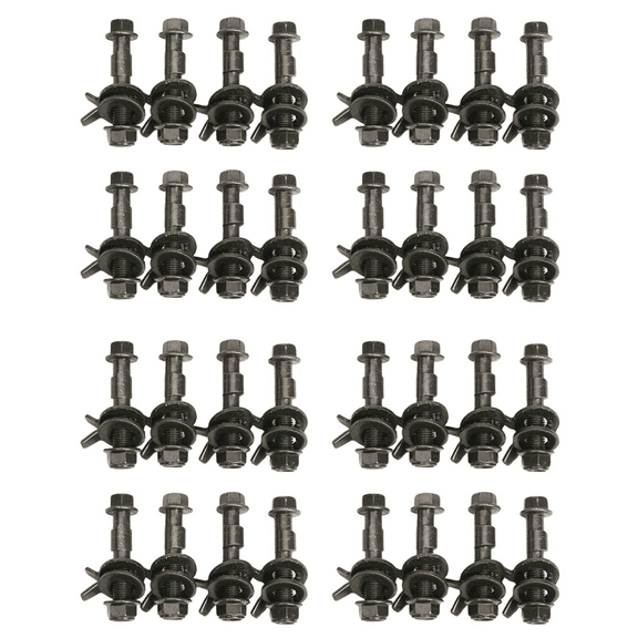 32Pcs 14Mm Steel Car Four Wheel Alignment Adjustable Camber Bolts 10.9 Intensity,32 x Screw,Army Green