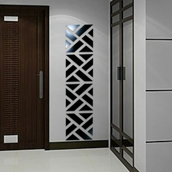 32Pcs 3D Mirror Acrylic Wall Sticker DIY Art Decal Home Decor Removable,Prepasted Wallpaper ,Wall Paper Stick And Peel Glamoure For Bed Room Walls