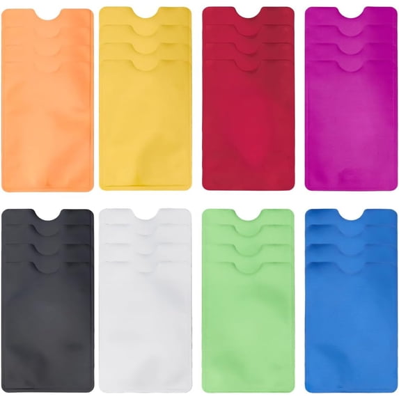 credit card anti skimming sleeves RFID Blocking Paper Card Sleeve 3.38x2.13 Blank (1840-5084) –  SpecialistID.com main image 1