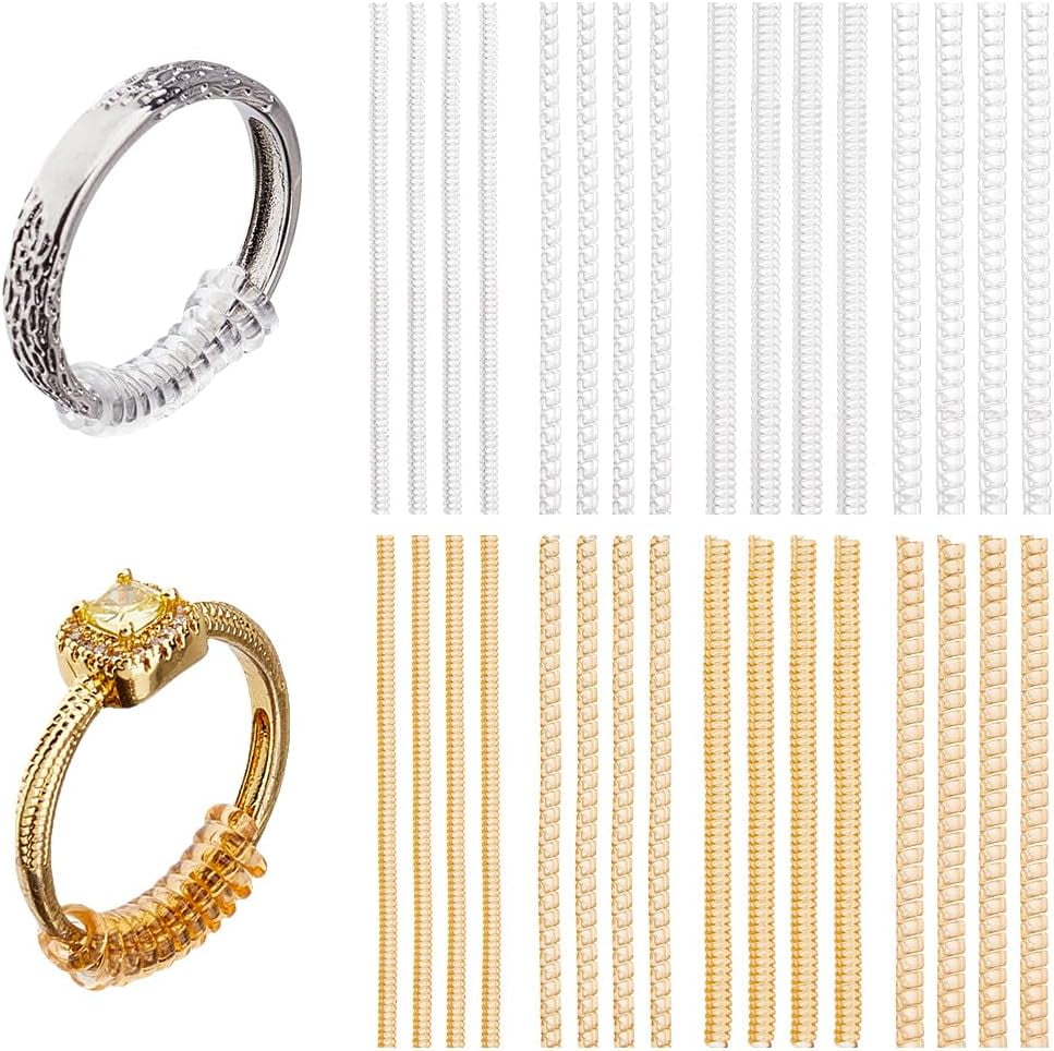 32Pcs 8 Styles Ring Size Adjuster for Loose Rings Resizer Fit Ring ...