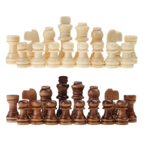 32Pcs Chess Pieces with No Board, Portable Chess Pieces Tournament Chess Pieces