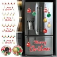 thumbnail image 1 of 32Pcs Christmas Theme Fridge Sticker Decorations, Merry Christmas Decorative Balls Holiday Fridge Kitchen Decor, 1 of 6