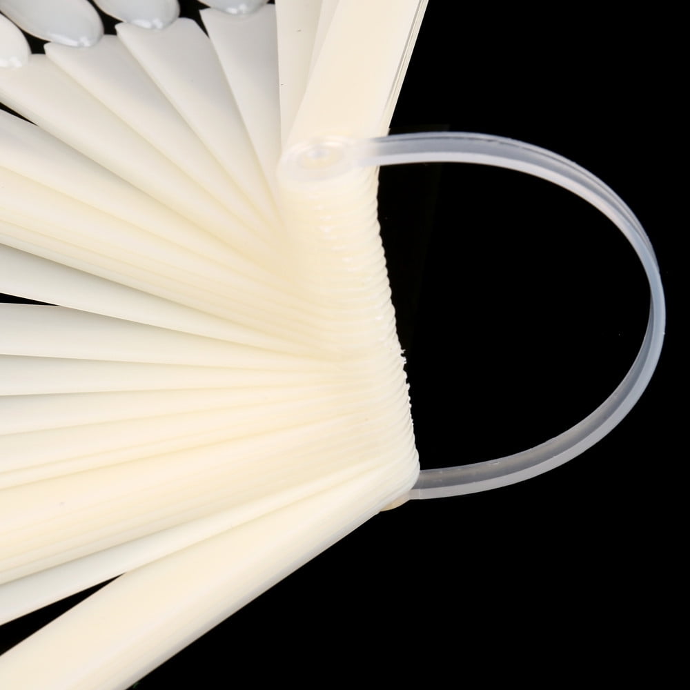 32Pcs False Tips Sticks Polish Practice Display Fan Board Design Tool