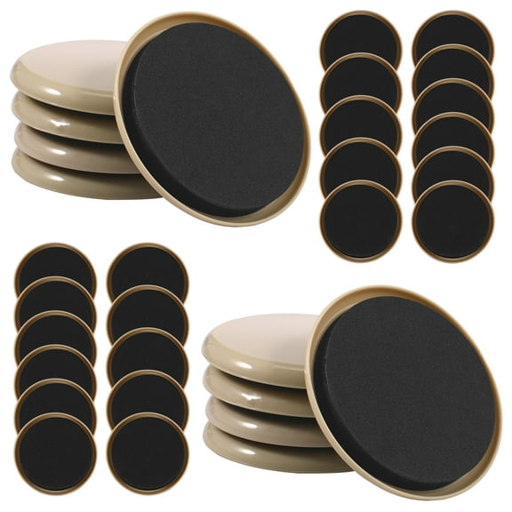 32Pcs Furniture Sliders for Carpet 3.5inch Round Furniture Sliders Reusable Heavy Furniture Movers Move Your Furniture Easy Furniture Moving Pads for Kitchen Appliances Furniture