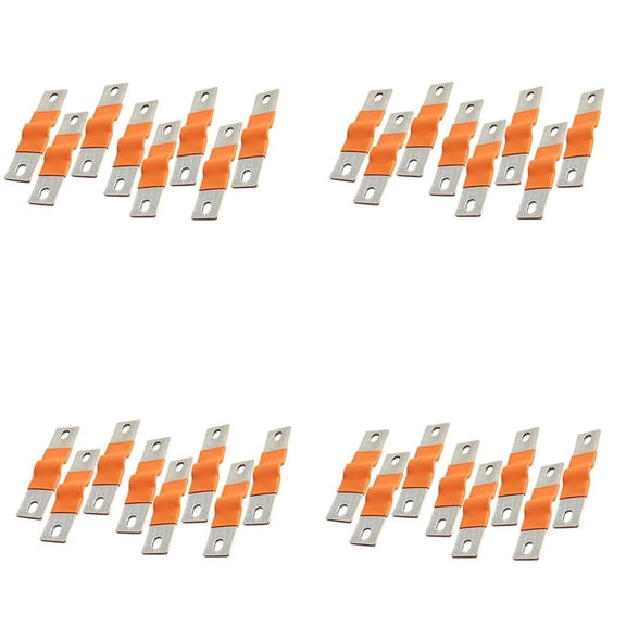 32Pcs High-Grade -Plated Copper Bus Bars for Solar Power and Deep Cycle Battery