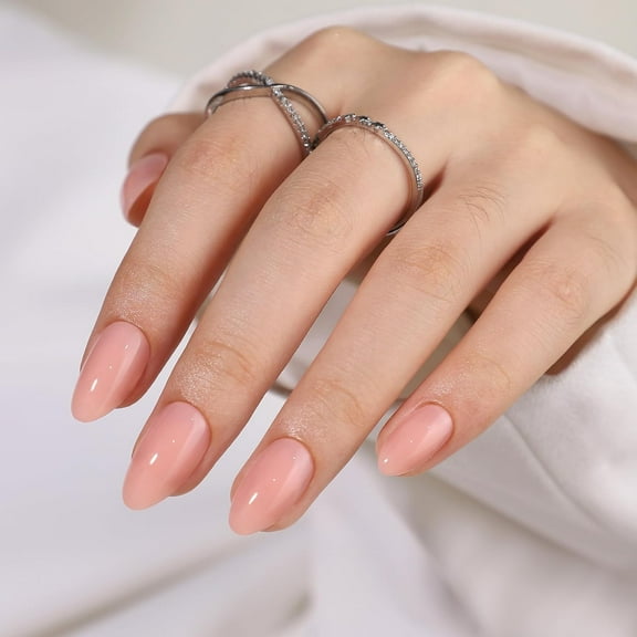 32Pcs Nude Press on Nails Short Almond Fake Nails Skin Tones False Nails Press ons,Supremely Fit & Natural Stick on Nails in 16 Sizes with Glue for Women Girls Manicure style03 1 Fl Oz (Pack of 1)