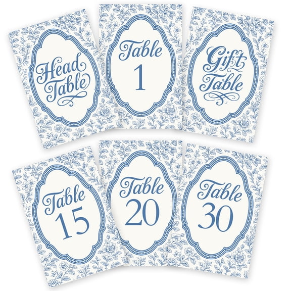 32Pcs Paper Party Table Number Plate for Wedding Decor Rectangle with Number 1~30 Oval 150x100mm