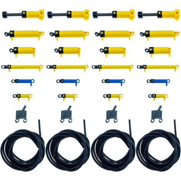 32Pcs Pneumatic-Parts, Pneumatic-Pump, Pneumatic-Handpump,Pneumatic-Cylinder,Pneumatic-Tube