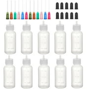 32Pcs Precision Tip Applicator Bottles Dispensing Needles Kit, 30ml Dispensers Applicator Bottles for Liquid, Glue Oil, Acrylic Paint