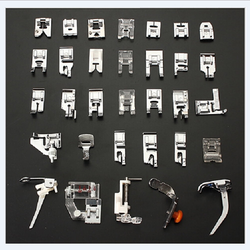32-Piece Sewing Machine Presser Foot Kit With Case - Universal Set For Most Sewing Machines, Includes Manual