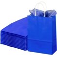 thumbnail image 1 of 32Pcs Small Paper Gift Bags with Tissues, Royal Blue Party Favor Bags with Handles, 8.7" Goodie Bag for Birthday, Shopping, Party Supplies, 1 of 4
