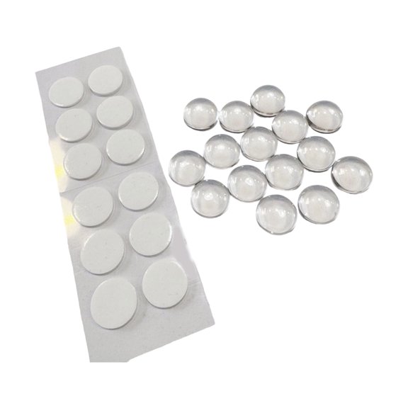 32Pcs Smooth Glass Covers With Elevated Design For Easy Typing And Long Nails