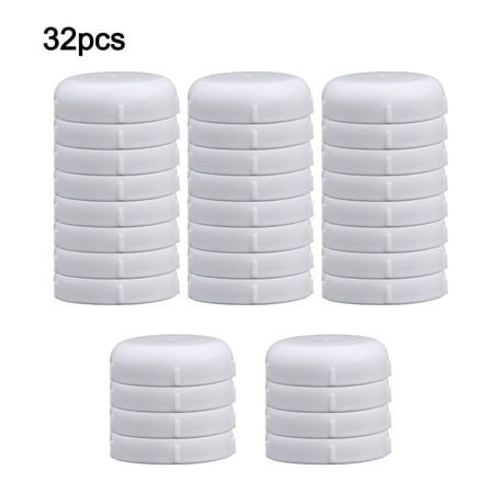 32Pcs Wrought Iron Patio Furniture Feet Caps 1-1/2 inch Round Plastic Outdoor Chair Leg Floor Protectors, Patio Chair Leg Caps, Patio Furniture Replacement Feet Pads for Metal Chairs & Tables, Black