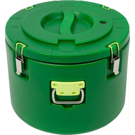 32QT Insulated Soup Container, 30L Commercial Food Warmers for Hot or Cold Food, Portable Food Cooler Soup Carrier Hot Box for Catering Water Coffee Chocolate Tea Milk Cocoa, Green