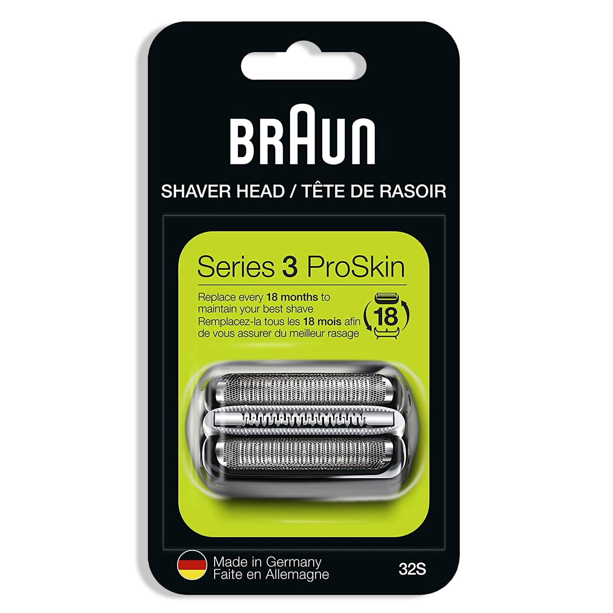 32S Electric Shaver Head Replacement Compatible with Braun Series 3