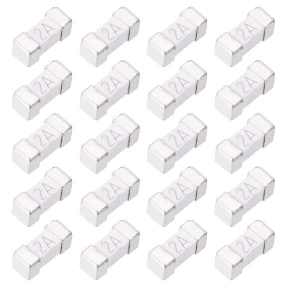 Uxcell 250V 2A Surface Mount Device Fuse Ceramic Fuses 0603 Slow Blow 20 pack