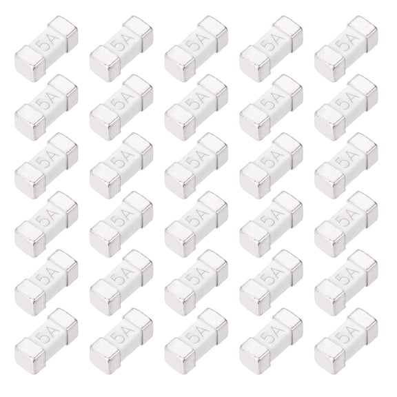 Uxcell 125V 5A Surface Mount Device Fuse Ceramic Fuses 0603 Slow Blow 50Pack
