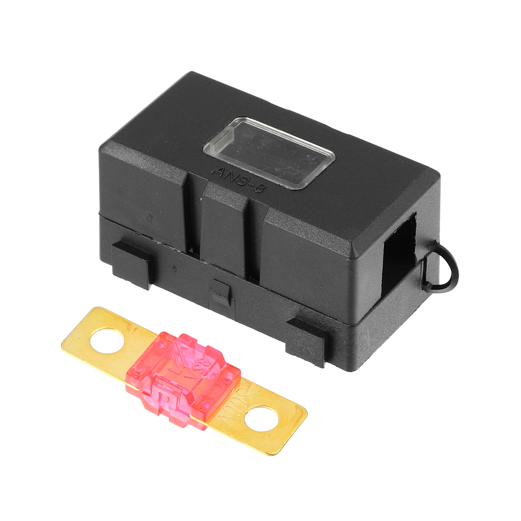 32V Inline ANS Fuse Holder with Cover and BoltDown Studs 200A AMI Fuse